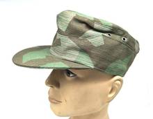 Ww2 segunda guerra mundial exército alemão elite verão splinter camuflagem camo campo boné chapéu militar em tamanhos reprodução loja militar 2024 - compre barato