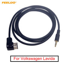 FEELDO Car Radio Audio 3.5mm Male AUX-IN Adapter Cable for Volkswagen Lavida Skoda Octavia MP3 12-Pin Port AUX Wire 2024 - buy cheap