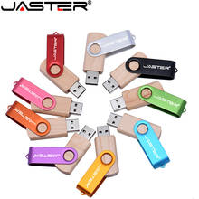 JASTER USB 2.0 Custom Bamboo Clip usb flash drive pendrive 4GB 16GB 32GB 64GB pen drive wedding gifts(free custom logo) 2024 - buy cheap