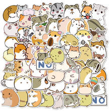 50pcs/set Hamster Sticker Waterproof Kawaii Cartoon Animal Stickers For DIY Laptop Guitar Suitcase Skateboard Kids Toy Sticker 2024 - buy cheap