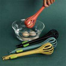 Multifunctional Egg Beater Nylon Food Tongs Manual Egg Whisk Pasta Spaghetti Spoon Kitchen Gadget Mixer Cookice Salad Tool New 2024 - buy cheap