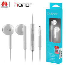 Huawei-auriculares Honor AM115 originales, cascos con micrófono, Control de volumen, caja de venta al por menor Universal, auriculares de alta calidad de graves 2024 - compra barato
