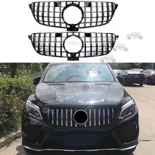 Front Bumper Racing Grill Billet Grille Cover For Mercedes-Benz C292 GLE Coupe 2015 2016 2017 2018 GT 2024 - buy cheap