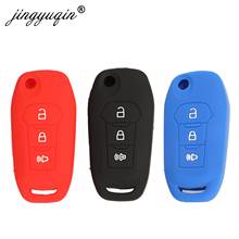 jingyuqin 30pcs/lot Silicone Protection Car Key Case Cover for Ford Escort Mondeo Everest Ranger Fusion 2024 - buy cheap