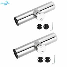 2PCS 316 Stainless Steel Fishing Rod Holder Pole Bracket Support Rail Mount with Clamp Bassfishing Sailboat Yacht Fishing Marine 2024 - buy cheap