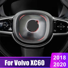 For Volvo XC60 2018 2019 2020 Car Styling steering wheel Circle Center logo Covers Stickers Trim Stainless Steel Accessories 2024 - buy cheap