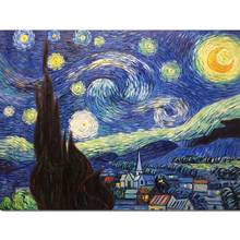 Pinturas de Vincent Van Gogh para decoración de pared, lienzo pintado a mano, arte moderno de paisajes, obra de arte para sala de estar y dormitorio 2024 - compra barato