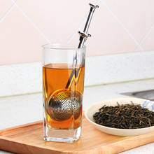 Filtro de chá de aço inoxidável infusor de chá de metal reusável filtro de saco de chá de metal folha solta 2024 - compre barato