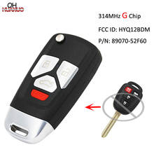 Обновленный дистанционный брелок 3 + 1 кнопка 314 МГц с чипом G для Toyota Camry 2012-2014 FCC ID: HYQ12BDM 2024 - купить недорого