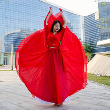 New belly dance practice clothes 2020 elegant temperament oriental dance modern dance fusion wind swing dance fairy skirt 2024 - buy cheap