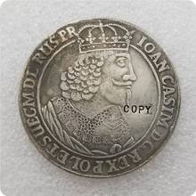 Polônia: talar-ana casimir-1649 moedas colecionáveis, cópia de moedas comemorativas gedanensis-medalha de moedas colecionáveis 2024 - compre barato