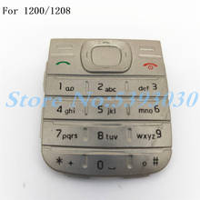 New Main Menu English Keypad Keyboard Buttons Cover Case For Nokia 1200 1208 2024 - buy cheap