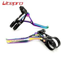 Litepro-alavanca de freio para bicicleta, dobrável, de titânio, colorida, mtb, v, tipo c 2024 - compre barato