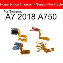 Home Button Flex Cable For Samsung Galaxy A7 2018 A750 Menu Key Fingerprint Recognition Sensor Flex Cable Replacement Parts 2024 - buy cheap