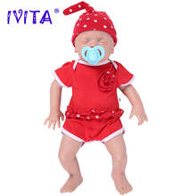 IVITA- Muñeca de bebé de silicona para niños, muñeco de bebé renacido, realista parecido a niño real, de 46cm y 2972g 2024 - compra barato