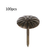 Clavos de tapicería de latón antiguo, tachuelas de tachuelas, accesorios de decoración, 100 Uds. 2024 - compra barato