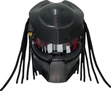 Casco depredador negro para motocicleta, casco con trenzas, Iron Man, Venom, personalizado, Capacete, Gundam 2024 - compra barato