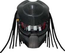 Black Predator Helmet Motorcycle with Braids Ironman Venom Helmet Custom Cascos Visor Capacete Gundam Casque Predator Capacete 2024 - buy cheap