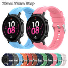 20mm 22mm Silicone Band Straps For Huawei Honor Watch GT 2 42mm 46mm GT 2e GT 2 Pro ES Magic 2 GS Pro Smart Wristband Bracelet 2024 - buy cheap
