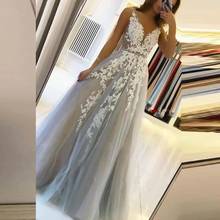 robe mariage платье sexy V-neck robe de mariée bride to be Lace Elegant Wedding Dress Long Bride Gown vestido de novia 2024 - buy cheap