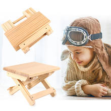 Cadeira dobrável de madeira portátil para pesca, banco quadrado para pesca em casa, 1 peça 2024 - compre barato