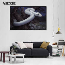 Pintura abstracta en lienzo para decoración de sala de estar, póster de Serpiente Blanca, Boa, decoración de pared Vintage, impresiones decorativas escandinavas 2024 - compra barato
