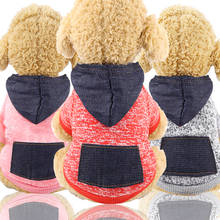 Suéter con bolsillo para perro pequeño, ropa de invierno para Chihuahua, accesorios clásicos para mascotas 2024 - compra barato