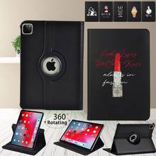 360 Rotating Tablet Case for Apple IPad Pro 9.7"/Pro 10.5"/Pro 11" 2018/2020 Leather Smart Cover Case with Simple Pattern + Pen 2024 - buy cheap