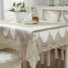 Europe Luxury Embroidered Tablecloth Table Dining Table Cover Lace Table Cloth Thick Gold Velvet Retro Home Fabric Chair Cover 2024 - buy cheap