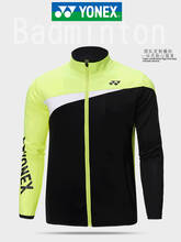 Yonex-jaqueta esportiva original para badminton, casaco de secagem rápida, masculina e feminina, jaqueta para competição, outono e inverno 2024 - compre barato