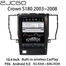 ZJCGO Car Multimedia Player Stereo GPS Radio Navigation NAVI Android Screen for Toyota Crown S180 2003 2004 2005 2006 2007 2008 2024 - buy cheap