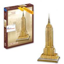 New York Empire State Builing Education 3D Paper DIY Jigsaw Puzzle Model Educational Toy Kits Children Boy Gift Toy 2024 - buy cheap