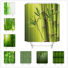 Musife Custom High Quality Bamboo Shower Curtain Waterproof Bathroom Polyester Fabric Bathroom Curtain 2024 - buy cheap