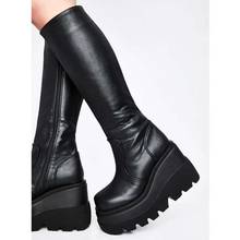 DORATASIA Big Size 43 fashion Female boots chunky heel wedges mid calf women  boots casual brand thick bottom winter shoes woman 2024 - buy cheap