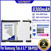 HSABAT EB-BT550ABE 9300mAh Top Capacity Battery for Samsung Galaxy Tab A 9.7" SM-P550 T555 SM-P351 P555C T555C SM-T550 Batteries 2024 - buy cheap