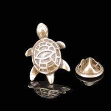 Prémio animal tartaruga broche marca nova moda jóias de casamento dos homens camisa vestido terno lapela distintivo pino presente 2024 - compre barato