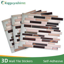 Kaguyahime 3D Telhas de Mosaico de Cristal Adesivos de Parede Auto Adesivo À Prova D' Água Adesivos de Parede DIY Adesivos de Parede Decoração Telha Adesivo 3D 2024 - compre barato