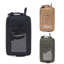 Portable EDC Waterproof Pouch Tactical Key Change Wallet Travel Kit Coin Purse With Card Slots Pack Zippers Waist Bag  2024 - buy cheap