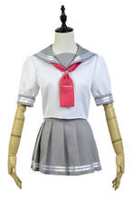LoveLive! Sunshine Cosplay Aqours Takami Chika Sailor Suit Cosplay Costume Girls School Uniform Halloween Carnival Costume 2024 - buy cheap