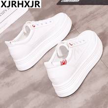 XJRHXJR INS Women's Chunky Sneakers 2021 Fashion Basket Women Platform White Shoes Lace Up Woman Trainers Chaussure Femme 34-40 2024 - buy cheap