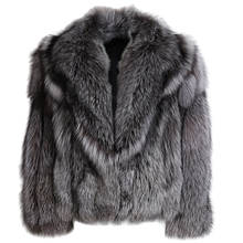 fur natural jacket ladies silver fox fur jacket women fox fur real jacket 2024 - buy cheap