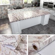 Marble Vinyl Film Self Adhesive Waterproof Wallpaper for Bathroom Kitchen Cupboard Countertops Contact Paper PVC Wall Stickers 2024 - купить недорого