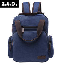 AUGUR New fashion men's backpack vintage canvas backpack school bag men's travel bags large capacity travel laptop backpack bag 2024 - buy cheap