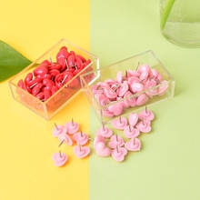 50 Pcs/set Creative Romantic Heart-shaped Pushpin Cute Pink Push Pins Thumbtack Office School Supplies Accessories 2024 - buy cheap