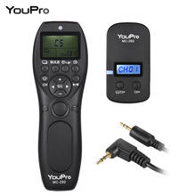 YouPro MC-292 N3 2.4G Wireless Remote Control LCD Timer Shutter Release Transmitter Receiver 32 Channels for Canon 2024 - buy cheap