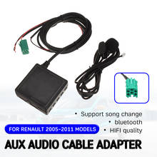 Cabo receptor bluetooth aux, para renault clio, kangoo, megane 2005-2011 com usb, microfone, viva-voz, adaptador aux 2024 - compre barato