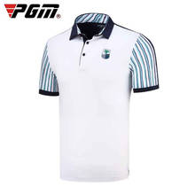 Summer New PGM Men's Golf T-shirt Men Short-sleeved Shirt Sportswear Competition Suit Golf T-shirt Breathable Stripe T shirts 2024 - buy cheap