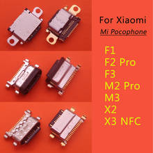 50 pces tipo c micro conector jack usb para xiaomi mi pocofone f1 f2 pro f3 poco x3 nfc x2 m2 pro m3 porto de carregamento 2024 - compre barato