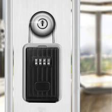 Wall Hanging Outdoor Key Storage Lock Box 4-Digit Combination Password Key Safe Box Resettable Code Key Holder Hider 2024 - buy cheap