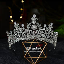 CC-corona de boda, Tiara, diadema, joyería, accesorios para el cabello, tocado nupcial, fiesta, bisutería, grandes coronas, joyería fina, regalo HG1272 2024 - compra barato